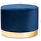 Baxton Studio Marisa Navy Blue Velvet Upholstered Gold Finished Storage Ottoman 161-10279 - alternate 6
